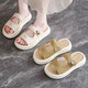 Roman sandals for women wearing summer skirt for pregnant women with half-support thick sole stiletto beach sandals off-white 38