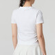 Adidas short T-shirt for women in summer new white campus style half-sleeved sports American top slim short-sleeved JV9859/shot one size one fake one compensation 2XL XXL Recommended 145-160f