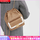 Calvin Klein小ck 夏新 毛绒系列 时尚通勤多用链条褶皱 拼 双肩包 中号 女款 CK2-60271530-1Tan茶色 无礼盒