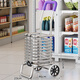Fan Lilin's shopping trolley, portable shopping cart, stair-climbing hand trolley, folding lightweight trolley, household vegetable trailer, multi-functional reinforced foam double wheels