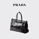 PRADA/Prada gift men's cowhide leather tote bag black