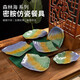 Yonghuan Japanese barbecue plate barbecue dish plate hot pot restaurant special dish buffet melamine imitation porcelain tableware 32105 inch bamboo strip CM1049