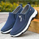 Viejos zapatos para hombres de Beijing zapatos de papá de ancianos y ancianos de mediana edad 2025 zapatos para hombres nuevos zapatos deportivos zapatos suaves hombres súper suaves 9902-azul 44