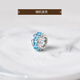 Fat Donglai same style blue topaz necklace for women s925 silver inlaid raw stone bare stone pendant gem clavicle chain neck 05#s925 silver blue topaz passepartout pendant with