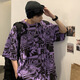 Summer new blockbuster comic printed short-sleeved T-shirt-HT1585 Hong Kong style white M