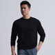 Longya Yinzhi Yunrong Merino wool round neck/V neck/half turtleneck sweater autumn and winter men's casual top, dark gray (round neck) M 175/96A