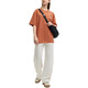 FILA x MaisonKitsune Little Fox T Colorful Little Fox Fashion Trendy Print Casual Variety Short Sleeve T-shirt Men Ancient Embroidered Orange XS