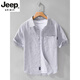 Jeep Spirit haut de gamme à rayures à manches courtes à manches courtes japonaises