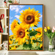 
Stair hanging paintings, sunflowers, sunflowers, and sunny, healing, digital oil paintings, DIY color paintings, living room hanging paintings, decorative paintings, SJ14382 30*40cm, thickened solid wood inner frame x Highlight pigment +1