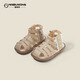 Boe [buque insignia oficial] Occ Niñas 'Shoes Baby Baby' Sandals de verano High Top Rose 9866 Beige 25 / Longitud interior 15.5cm