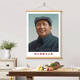 Yonghuan Porträt Wohnzimmer mittlerer Halle Hängende Gemälde Großer Mann Porträt Studien Office Dekoration Malerei Hanging Scroll 9720a 80 cm * 120 cm Holzfarbsrahmen + High Definition Öl Öl