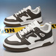 
Summer casual men's shoes breathable board shoes men's student trendy versatile white shoes thick-soled sneakers casual board shoes 6607 black 42