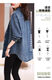AEMAPE CASA DE MEDIA CASA DE MEDIMA CASA PARA MUJER 2025 Spring y otoño Nuevo estilo europeo de moda y popular camisa de capas de alta gama Top Blue M es aproximadamente 115 Jin [Jin equivale a 0.5 kg]