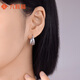 Liuguifu Jewelry Platinum Earrings for Women PT950 Platinum Earrings Birthday Gift 3.05g