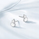 Chao Acer PT950 platinum earrings birthday gift pricing Piya EEP40000532 one pair about 2.05g