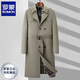 Куртка для ветров Romon Men's Long Spring и осень без кадровую новую пальто Высококачественное теплый верхний пальто мужской темно-синий XL [Рекомендуется 140-160JIN [JIN равно 0,5 кг]]]