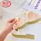 Langsha Sous-vêtements français pour femmes sans anneaux en acier, grands seins, petits seins, rassemblement de rabbit-oreilles, points anti-convexes, fillette de soutien-gorge champagne d'été 70a 32b