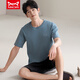 
Catman MIIOW summer pajamas men's modal thin short sleeve shorts casual plus size two pieces YS9717 L Recommended -130Jin [Jin equals 0.5 kg]