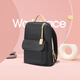 Bopai laptop backpack for women business commuting bag genuine leather backpack small college student schoolbag women black