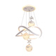 Leshi (NVC) Restaurant Chandelier Modern Simple Dining Room Dining Table Lamp Bar Internet Celebrity Bedroom Chandelier Adjustable New Zhongshan Lamp 12099Y White 50cm Diameter--Three Colors No Polar