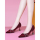 La mère de mariage de la fille d'Erxu porte des chaussures Xi Chaussures de mariage de la belle-mère avec Cheongsam High Heels Spring and Automne Talons minces pointés Mariage G9866 Bourgogne 37