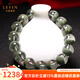 Layun Feiyin collectible Brazilian natural green ghost crystal bracelet for women, Thousand Layers Mountain cornucopia green bracelet for men, boutique cornucopia without red skin, 7mm green ghost