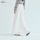 Eifli (eifini) Eifli flowing thin chiffon irregular hem white cake skirt for women 2025 summer new style white S 80-105Jin [Jin equals 0.5 kg]
