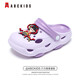 
ABC KIDS children's shoes cartoon cute shoes children 2025 summer children's hole shoes home slippers boys and girls casual shoes light purple - Nezha 32 -33 size suitable for feet length about 20cm
