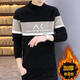 NJSKAKW Herrenpullover Winterfaden halb Schildkröte Hals verdickte warme Kleidung Goldener Nerzbasis Hemd mit mittlerer Kollegen Trendy Strickpullover 687 Gold Nink Pullover Khaki L [100-118jin [Jin gleich 0,5 kg]]]