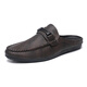 Woodpecker Summer Leather Chaussures pour hommes respirant des chaures paresseux décontractés à la mode des mocassins de haricot d'un pied pour hommes yl-d898 marron 39