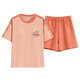 
Yalu summer ladies short-sleeved pajamas can be worn outside 100 cotton home clothes pure cotton large size Korean version can be worn outside summer vacation Y9855 M