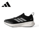 Adidas men's running shoes autumn and winter outdoor casual non-slip sports shoes No. 1 black/bright white/dark heather gray 40