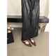 S.Sofea French Baotou Point Sandals Chaussures pour femmes 2025 Spring and Summer Temperament Single Shoes 010-9904 Black 35