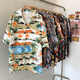 Zewanbang Sommer kurzärmeliges Herrenhemd Jugend beliebt 2025 Sommerpaareelbe Urlaub Retro Beach Shirt 6627 m [Vorgeschlagen 90-115jin [Jin gleich 0,5 kg]]]