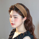 Face-showing small headband, French satin wide-brimmed headband, non-slip hair accessories, headband, flower hair accessories, black headband