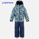 迪卡侬夹克冬季保暖滑雪服带帽男女小童3-5岁KIDK蓝色100-4557050