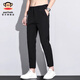 Big Mouth Monkey (Paul Frank) Trendy Brand Light Business Nine Point Men's Casual Pants in Summer Fino Silk Cool Cool Slim pantalones de hombres Slim Black 9905b [Auténtico oficial] 33 [sugerido 140-150Jin [Jin equivale a 0.5 kg]]