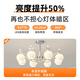 Sanxiong Aurora Creme Style Wohnzimmer Kronleuchter Haus Atmosphäre Einfache moderne französische Highlight Volles Spektrum Augenschutz Restaurant Hauptbeleuchtung CX967 + 10 Kopffarbe