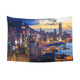 Night View City Hanging Tuch, Neon Night View Street View Photo Decoration Poster Hintergrund, GT3892 100 cm*70 cm (plus Fleece -Modell)/Installationsbeutel senden