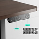 Black and white electric lifting desk solid wood computer desk state-subsidized desk e-sports desk office study N1 walnut color 1.4m
