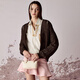 CHARLES/KEITH25 autumn new product knot hand-held crossbody small square dumpling bag CK2-30271635 Cream milk white S