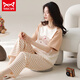 Catman Miiow New Summer Damen-Pyjama Kurzärärmelhosen dünne Frühlings- und Sommer-Outdoor-Kleidung zum Sommeranzug kurzärmelig + Hosen YZT-9717 M geeignet für (80-100jin [Jin gleich 0,5 kg]) Verschleiß