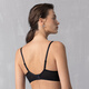 Ai Meng ropa interior para mujeres pequeños senos pequeños recolectados de encaje sexy sujetador am17a761 clásico negro 80a