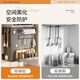 Shuaishi gas water heater shielding cover kitchen pipe ugly artifact wall hanging no punching magnetic suction multi-functional storage gun ash no punching strong magnetic suction 40 length complete set