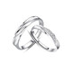 DR couple ring platinum pt950 diamond model for men and women, a pair of marriage proposals, birthdays, Valentine's Day gifts for men and women, and adjustable rings to spend time together.