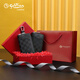 Jinlilai New Key Bag Bag Men's Genuine Leather Bag Capeta Integrada Cabeza de vaca Carrera de la cintura Hung Bag Card Bag Bag Black (con gancho)