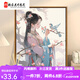 Manlang Chinese ancient style girl digital oil painting DIY new Chinese style hand-painted painting fill color acrylic passing time oil painting SJ16856 50*65cm photo frame (color optional) + brush pigment