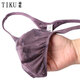 Tiku 2025 Neues Tiku-Männer sexy Tanga-Stretchmodal Druck atmungsaktivem dünnem Gürtel Traaceless unsichtbarer T-Trouser dunkelviolett 1 Streifen M 2,0-2,3 Fuß