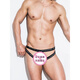 
Thong men stuffed double thong men sexy gay men underwear ring fitness hollow breathable comfortable and fashionable yellow 652 M