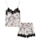Modal Summer Damas Pajama de suspensión con almohadilla de pecho